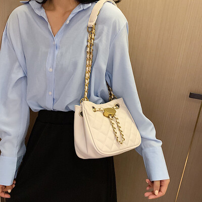 

High-end bag handbag 2019 new fashion chain shoulder bag ocean bucket bag wild ins messenger bag