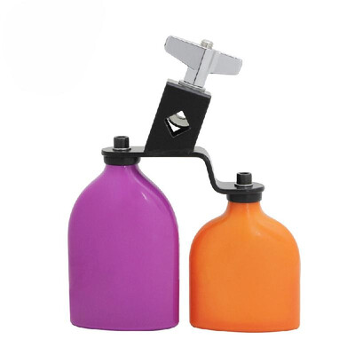

Bicolor Cowbell for Drum Set High&Low Tones Midium Size Double Mounted Bell Kit Percussion Instruments