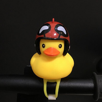 

Cute Little Yellow Duck with Helmet LED Light for Bike Motorcycle