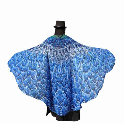 

Multi-purpose Irregular Chiffon Tapestry Beach Towel Shawl Butterfly Peacock Shape Fashionable Decoration