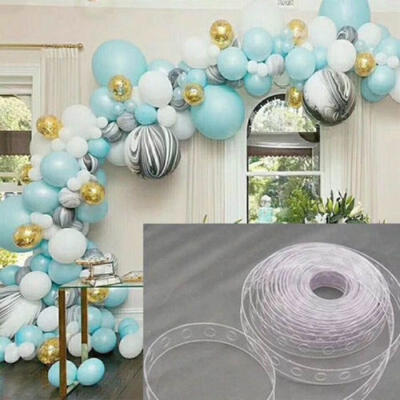 

5m Balloon Decorating Strip Connect Plastic Chain single hole dual hole