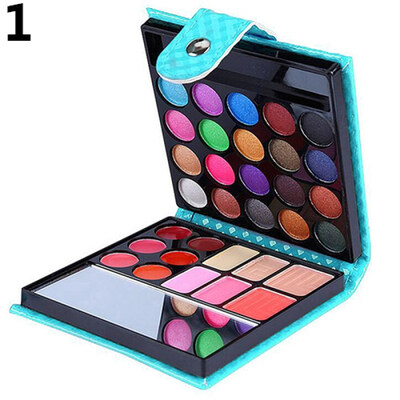 

32 Colors Professional Eyeshadow Shimmers Palette Cosmetic Brush Makeup Set