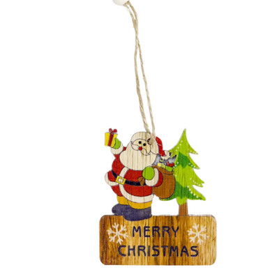 

Tailored Christmas Decorations Wooden Ornament Xmas Tree Hanging Pendant Ornament