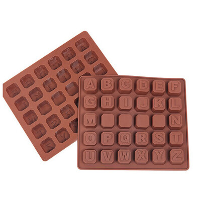 

Siaonvr 26 Letter Silicone Mold Chocolate Spaces Ice Cube Mold Cake Mold Bbaking Mold