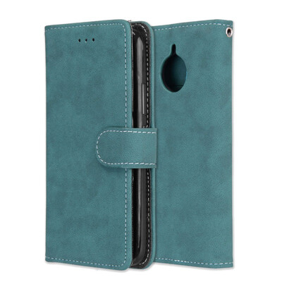 

MOONCASE Motorola Moto E4 Plus Vintage Scrub 3 Card Case - Blue