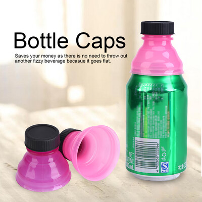 

Greensen 6Pcs Reusable Useful Snap On Pop Can Bottle Caps for Cool Soda Drink Lid Soda Drink Lid Reusable Can Caps