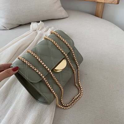 

Summer small fragrance bag female 2019 new wave Korean version of the wild single shoulder slung fashion rhombic chain small square bag