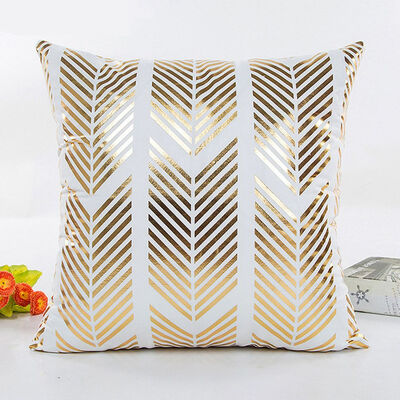 

New Gold Stamping Throw Pillow Covers Sofa Bedroom Car Office Cushion Case Decor