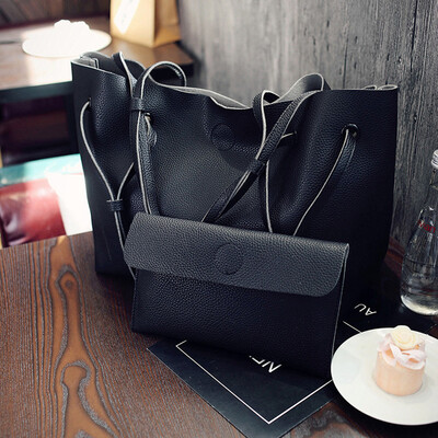 

Tailored Fashion Women Litchi Pattern Leather Handbag Shoulder BagClutch Wallet BK