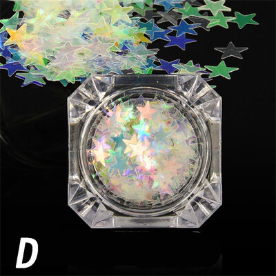 

〖Follure〗DIY Fashion Nail Patch Shiny Rainbow Rays Nail Polish Wave Art Decoration