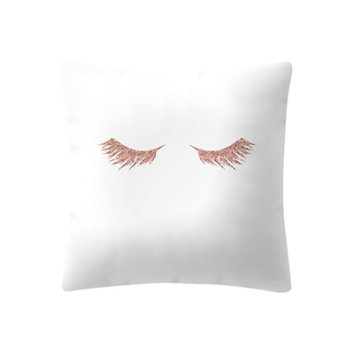 

Siaonvr Rose Gold Pink Cushion Cover Square Pillowcase Home Decoratio