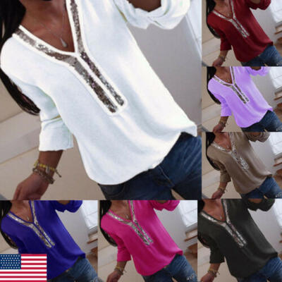 

Plus Size Boho Women Long Sleeve Kaftan Baggy Blouse T Shirt Tops Casual Tunic