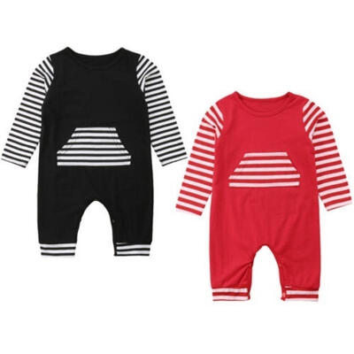 

Newborn Toddler Baby Boy Girl Stripe Romper Bodysuit Jumpsuit Outfits Clothes