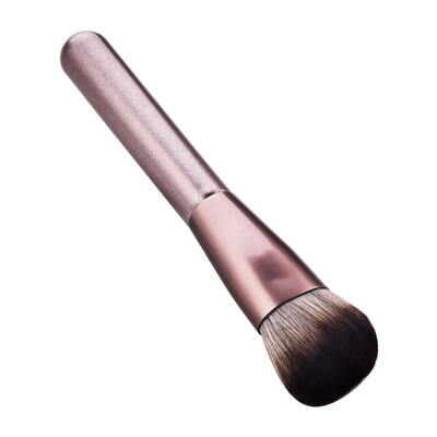 

Toponeto 1 pcs rose gold high end wood handle micro crystal silk makeup brushes