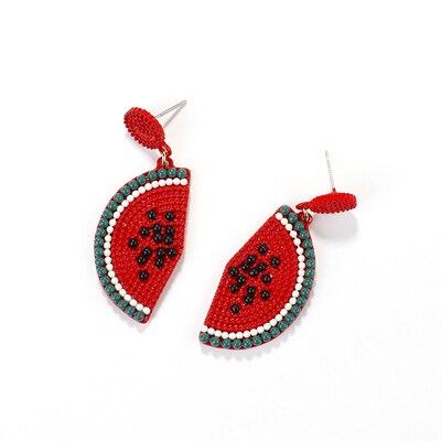 

Flashbuy Fashion Fruit Metal Earrings for Women Watermelon Strawberry Lemon Trendy Earrings Wedding Jewelry Alloy Accessories