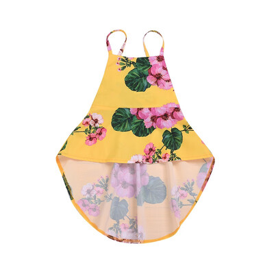 

Toddler baby girl Summer dress Toddler Baby Girls Kid Irregular Bandage Backless Floral Print Sundress Dress Girl Dresses