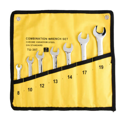 

Greensen 7pcs Double Head Combination Spanner Wrench Set Hand Wrench Auto Repairing Maintenance Tools