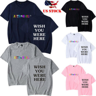 

Unisex Men&Women Travis scott astroworld T-shirt short sleeve Summer Casual Tops