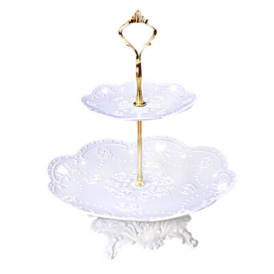 

Toponeto Cupcake Stand Cake Dessert Wedding Event Party Display Tower Plate Round