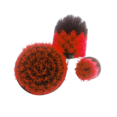 

3Pcs Power Scrubber Brush Set Drill Scrubber Cleaning Brush for Car Furniture Carpet