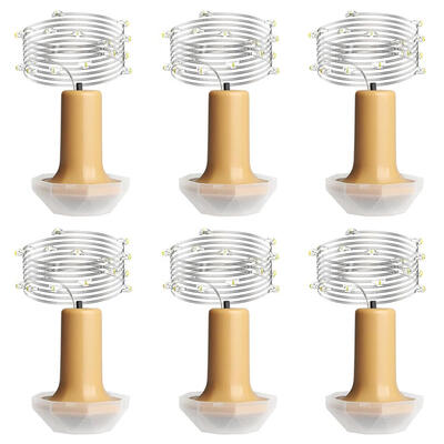 

6pcs Wine Bottle Lights Outdoor Waterproof Colorful String LED Lights Decor