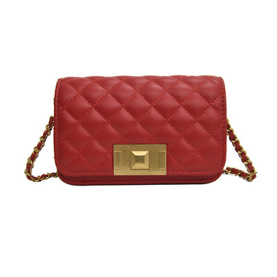 

Fashion Europe&the United States Fan stone pattern wandering bag female 2019 summer new chain single shoulder Messenger bag wild texture handbag