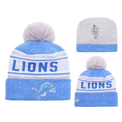 

NFL Football League Lions Detroit Lions New Era New York Knitted Wool Baseball Cap
