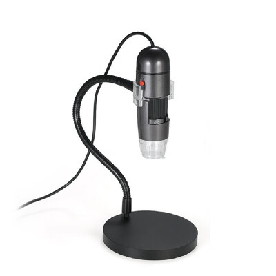 

Portable Digital Microscope 8LED Digital Zoom Magnifier with Holder 25X-600X Magnification 4-50cm Focus AC110-220V
