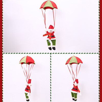 

Christmas Tree Hanging Santa Claus Snowman In Parachute Decoration christmas tree decorations christmas ornaments