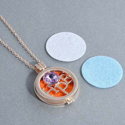 

DIY Hollow Vintage Aromatherapy Perfume Essential Oils Necklace Necklace Pendant Dream Catcher Necklace