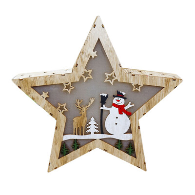 

Toponeto Christmas Ornaments LED Light Chalet Hotel Bar Christmas Tree Decoration