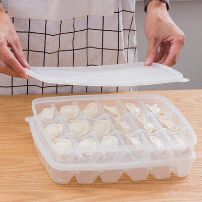 

Ou Runzhe storage box PP with cover dumplings box frozen dumplings refrigerator storage storage box plastic kitchen storage box sealed box