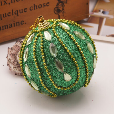 

Siaonvr Christmas Rhinestone Glitter Baubles Ball Xmas Tree Ornament Decoration 8CM