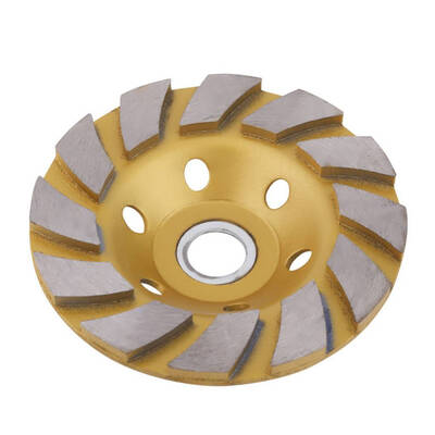 

100mm Gold 5mm Width 6 Holes Carbite Segment Grinding Wheel Grind Abrasive Pads Cutter Disc Tools