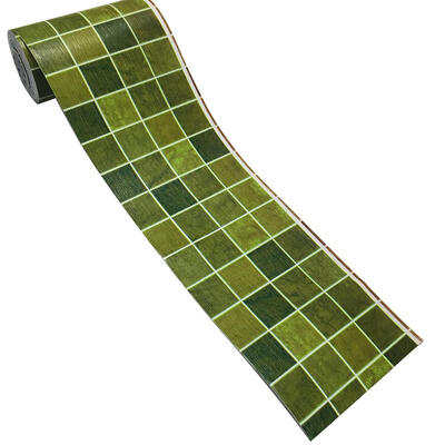 

Kitchen Bathroom Waist Line Wall Sticker PVC Adhesive Tiles Stickers
