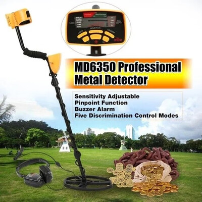 

Metal Detector MD6350 Gold detectors wiring Professional Underground MD-6350 detect sensor With Headphone search Hunter Digger