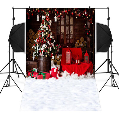 

Toponeto Christmas Backdrops Snowman Vinyl 3x5FT Lantern Background Photography Studio