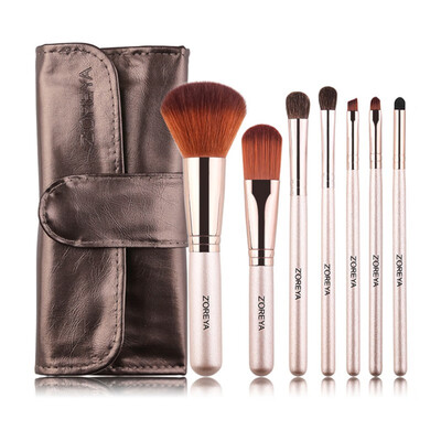 

7Pcs Eyebrow Foundation Powder Brushes Makeup Brush Sets pincel maquiagem Make Up Brushes Cosmetic Bag support Brush