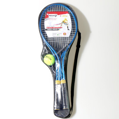 

REGAIL 2pcsset Teenagers Tennis Racket Chindren For Training Tennis Fine Quality Material Tennis String with Training Ball