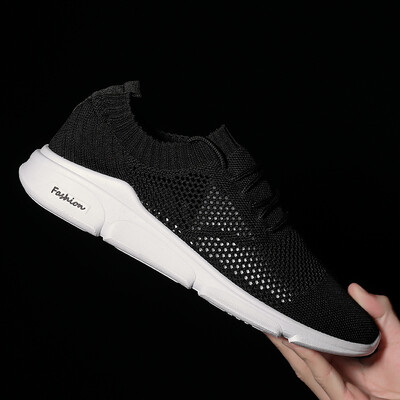 

Summer new mens shoes casual flying mesh shoes shoes sports white thin breathable socks tide shoes