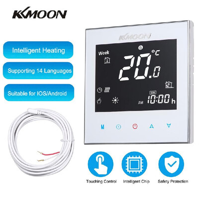 

KKmoon Digital Underfloor Heating Thermostat for Electric Heating System Floor & Air Sensor with WiFi Connection & Voice Control E