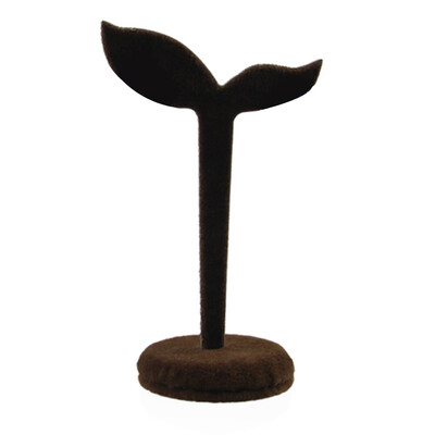 

Velvet Jewelry Stand Holder Bean Sprout Shape Earrings Ear Studs Display Rack Jewellery Showing Organizer