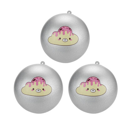 

Gotoamei 3 PCs Bread Pendant Scented Charm Slow Rising Collection Squeeze Stress Reliever