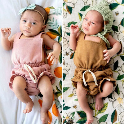

Newborn Baby Kid Girl Romper Bodysuit Sunsuit Summer Outfit Set Clothes