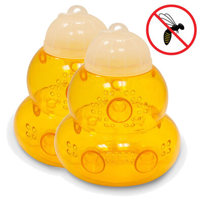 

Siaonvr 2pack Wasp Trap Hornets Yellow Jackets Wasp Repellent Trap Bee Catcher