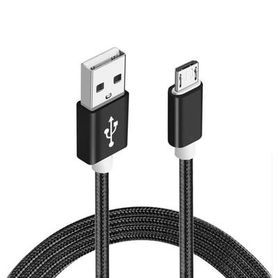 

Metal Nylon Woven Micro USB Charging Cable For Samsung Huawei Phone