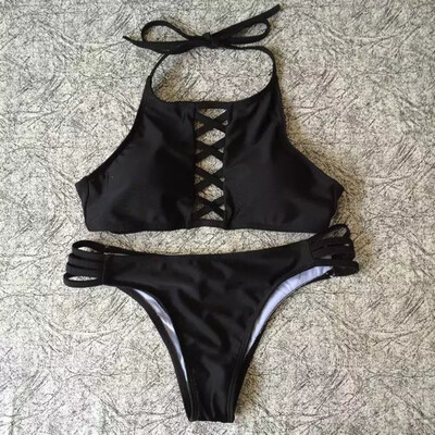 

Women Summer Swimwear Bikini Set Push-up Padded Bra Bathing Suit Swimsuit