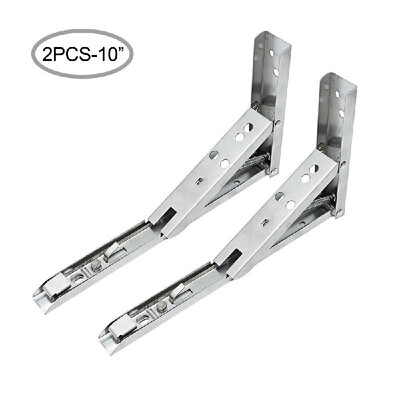 

2pcs Triangular Brackets Wall Mounted K-type Shelf Brackets Collapsible Shelf Bracket Folding Triangular Brackets Foldable Shelf B