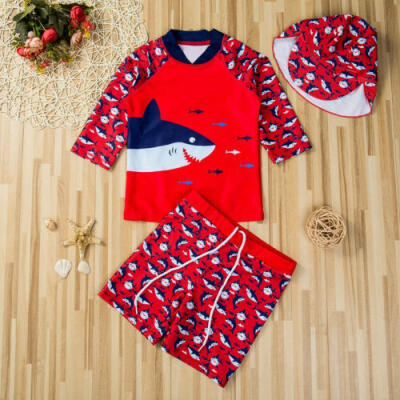 

3pcs Baby Kids Boys Sun Protective Swimwear Rash Guard Costume Bathing Suit 2-7T