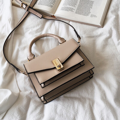 

Advanced sense bag Western style female bag 2019 new Korean version of the wild single shoulder slung fashion portable small square bag